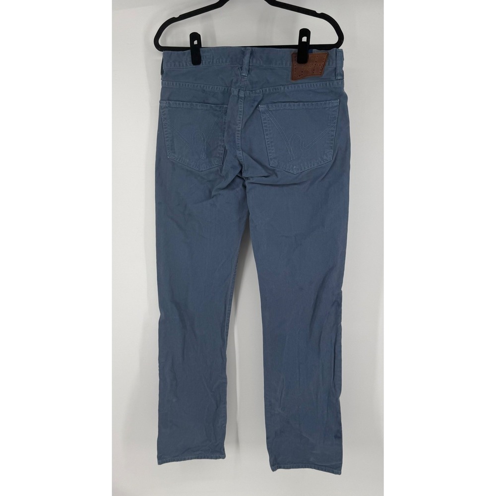 Citizens of Humanity The Sid Pants Mens 32 Blue Straight Leg Cotton 604G-137 - Picture 2 of 11